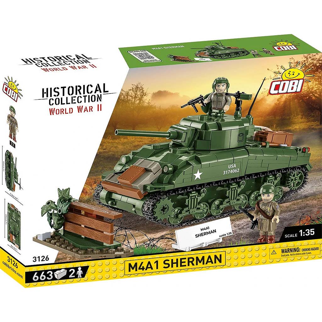 COBI: M4A1 Sherman танк строителна играчка (3126) изображение 1