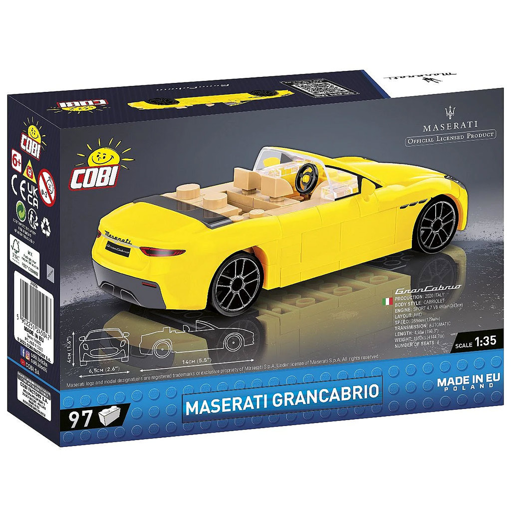 COBI: Maserati GranCabrio автомобилен конструктор (24504) изображение 3