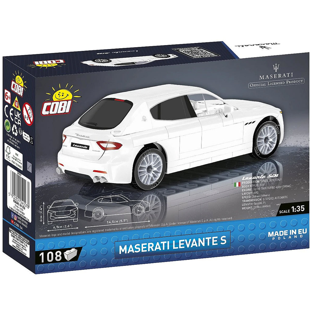 COBI: Maserati Levante S автомобилен конструктор (24507) изображение 3