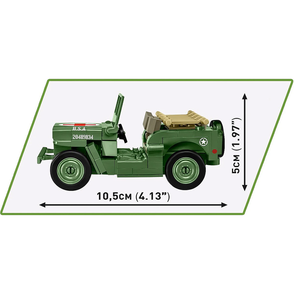 COBI: Медицински Willys MB превозно средство строителен комплект (2295) изображение 3