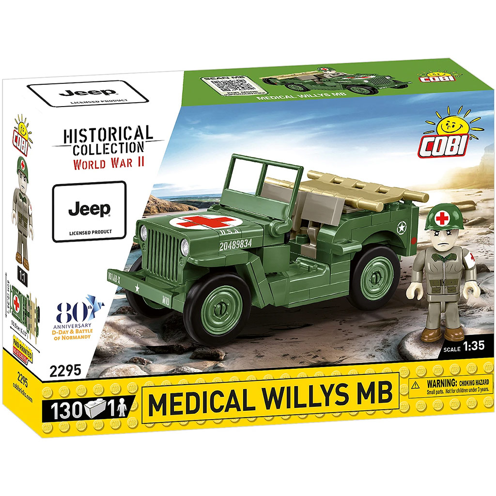 COBI: Медицински Willys MB превозно средство строителен комплект (2295) изображение 1