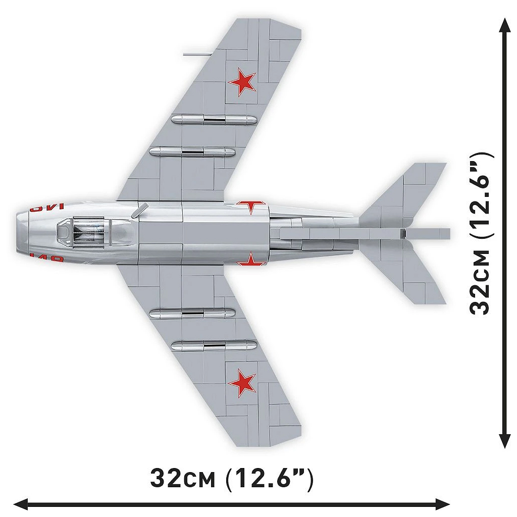 COBI: MiG-15 Фагот самолет строителна играчка (2416) изображение 3