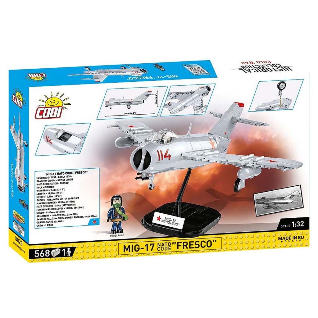 COBI: MiG-17 изтребител строителен комплект (5823) изображение 8