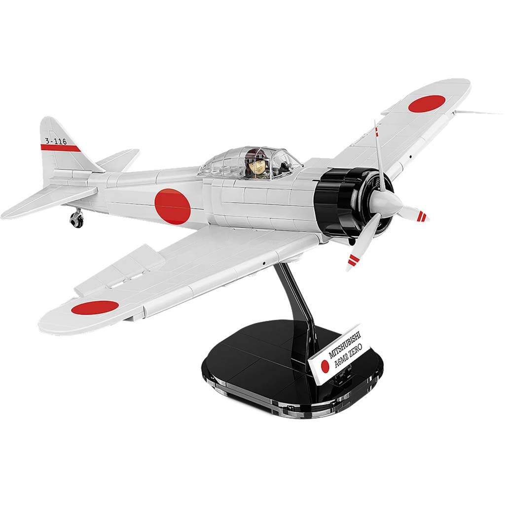 COBI: Mitsubishi A6M2 Zero‑Sen самолет строителна играчка (5729) изображение 2