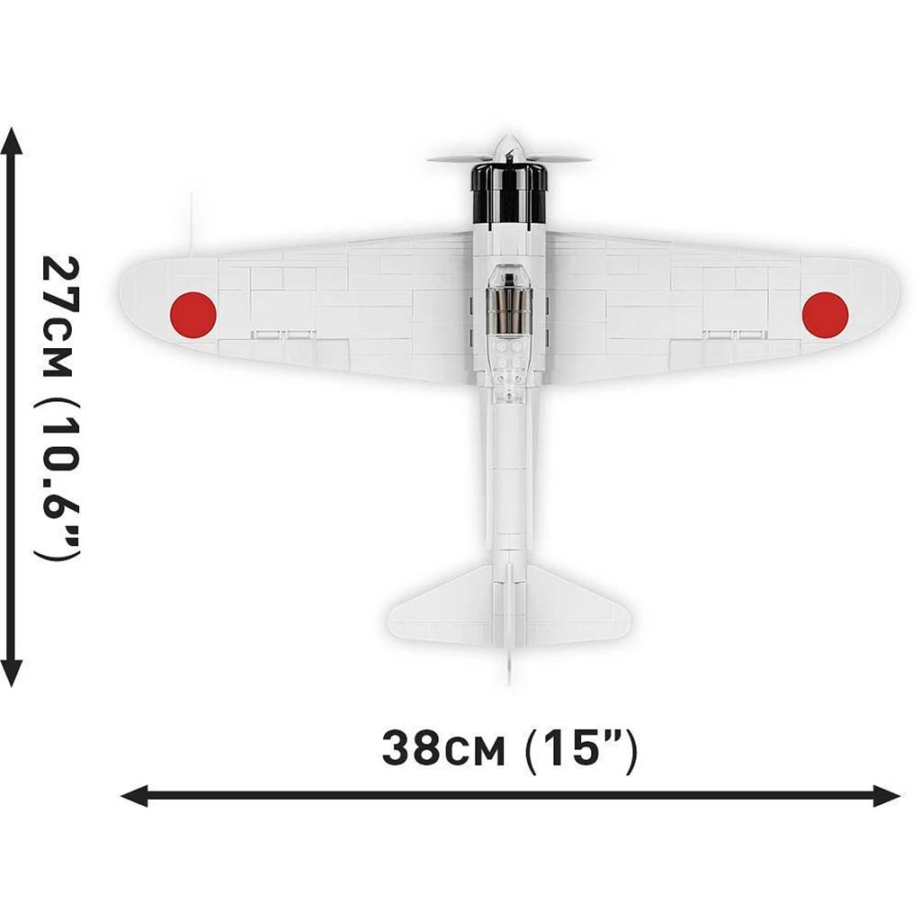 COBI: Mitsubishi A6M2 Zero‑Sen самолет строителна играчка (5729) изображение 6