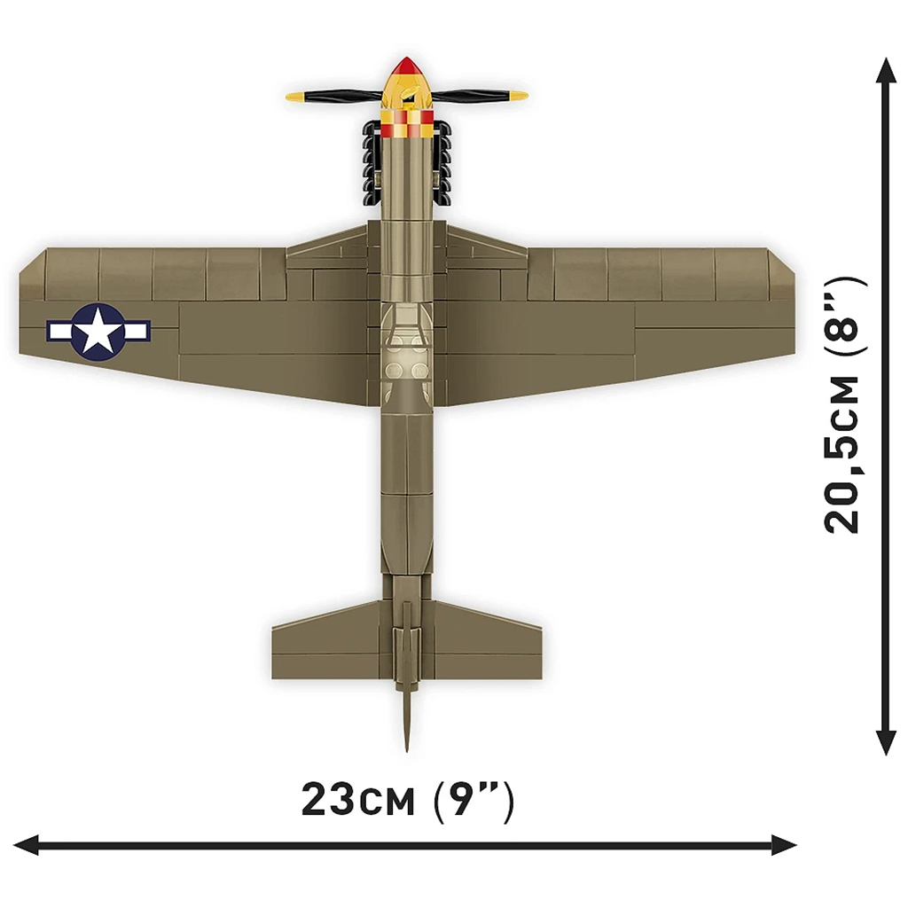 COBI: Mustang P-51B самолет строителна играчка (5869) изображение 5