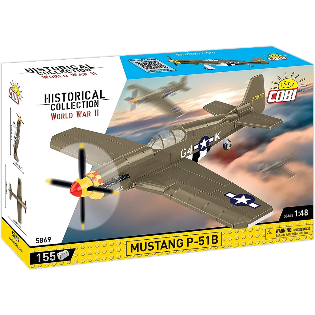 COBI: Mustang P-51B самолет строителна играчка (5869) изображение 1