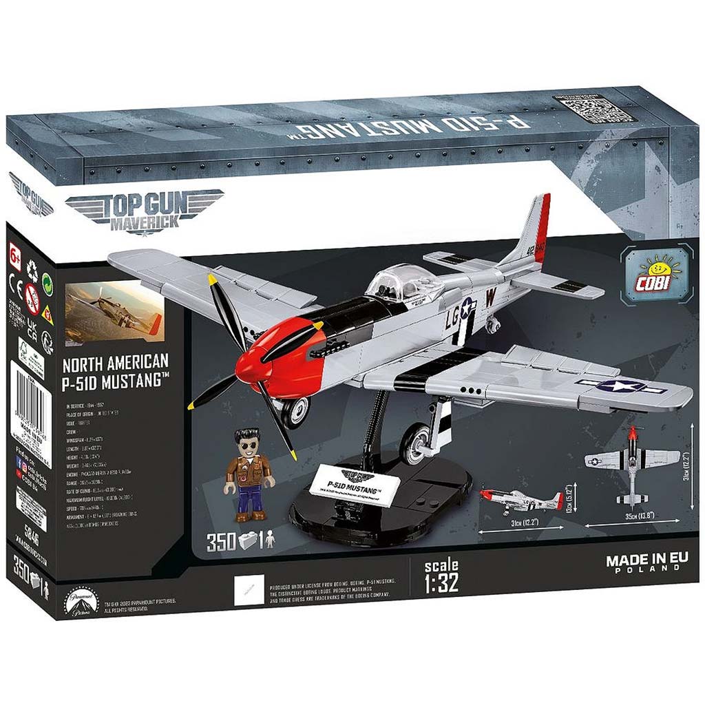 COBI: Mustang P-51D „TOP GUN: Maverick” самолетен конструктор (5846) изображение 5