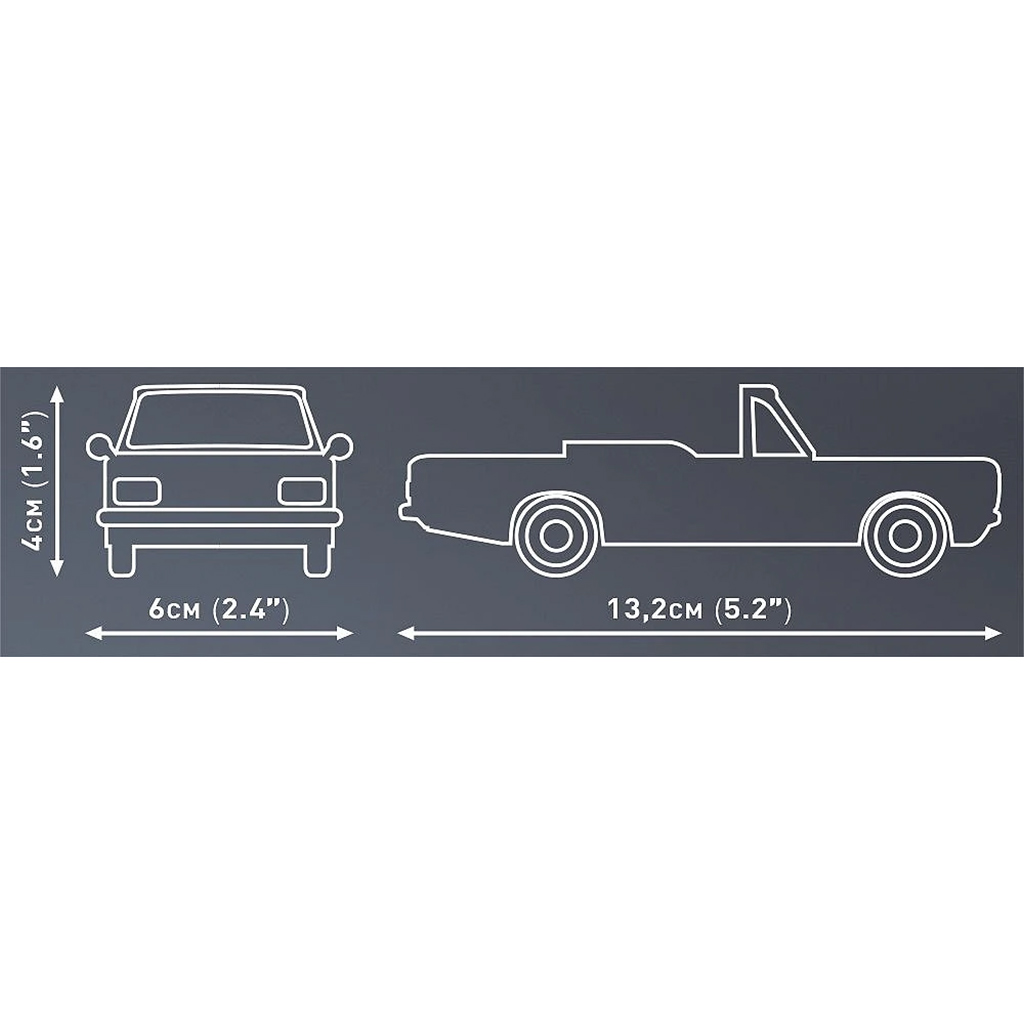 COBI: Opel Rekord C 1700 L кабриолет строителна играчка (24599) изображение 4