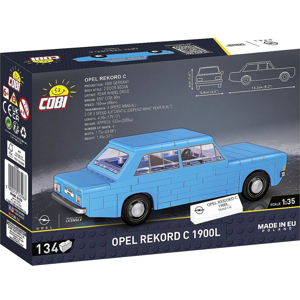 COBI: Opel Rekord C 1900 L конструктор (24598) изображение 3