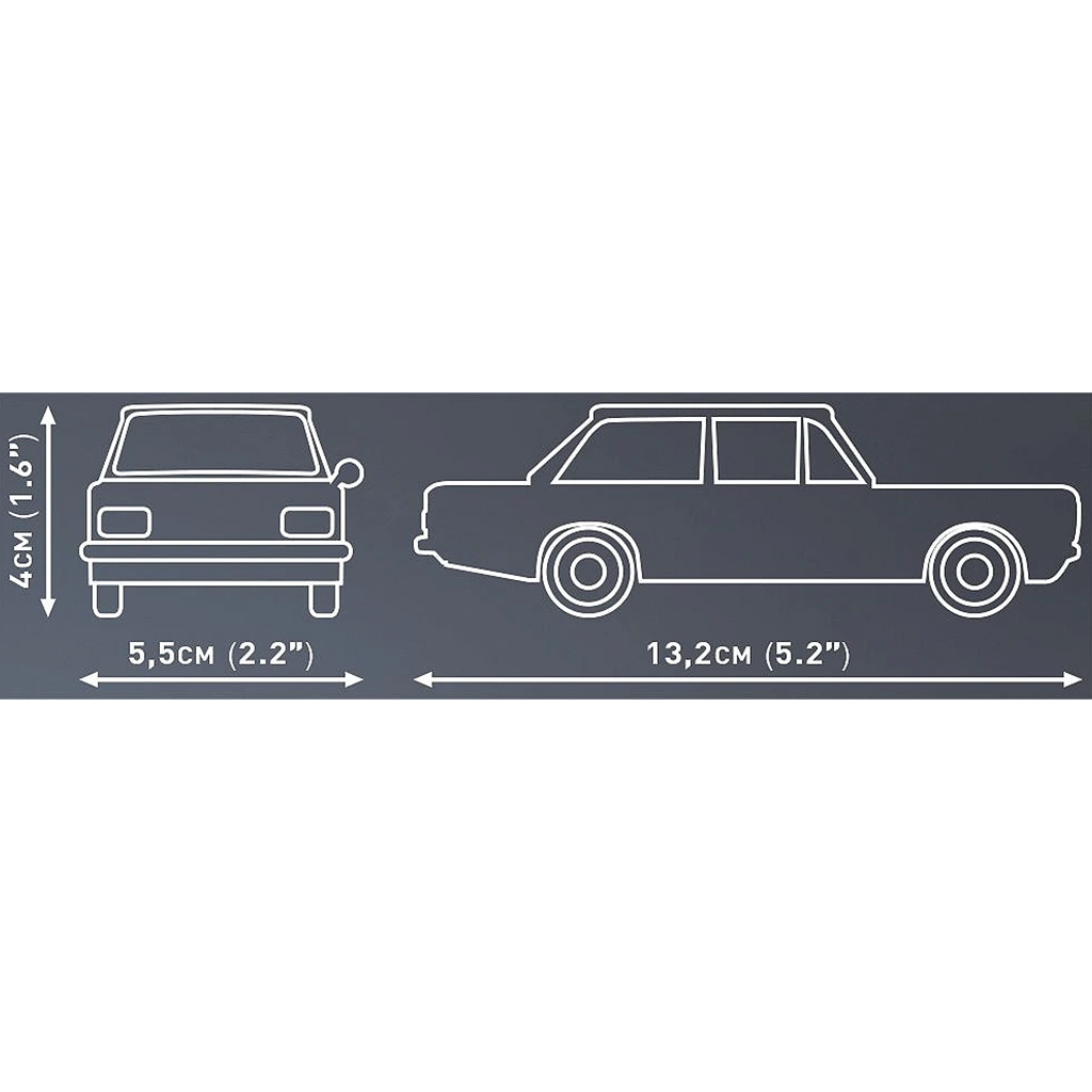 COBI: Opel Rekord C Черна Вдовица строителен комплект (24597) изображение 4