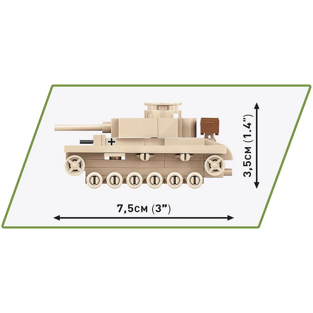 COBI: Panzer III Ausf. L немски танк строителен комплект (3090) изображение 5