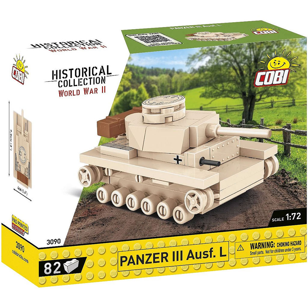 COBI: Panzer III Ausf. L немски танк строителен комплект (3090) изображение 1