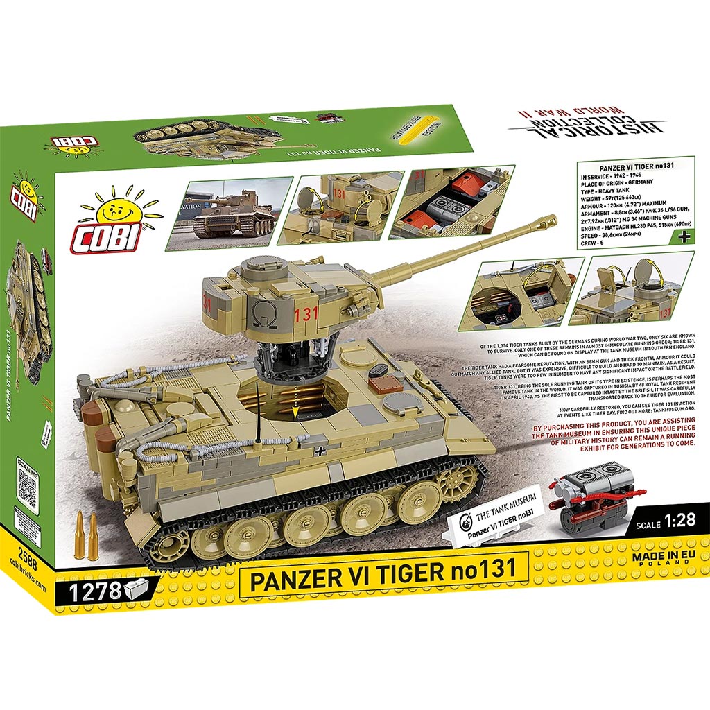 COBI: Panzer VI Tiger no131 конструктор (2588) изображение 11