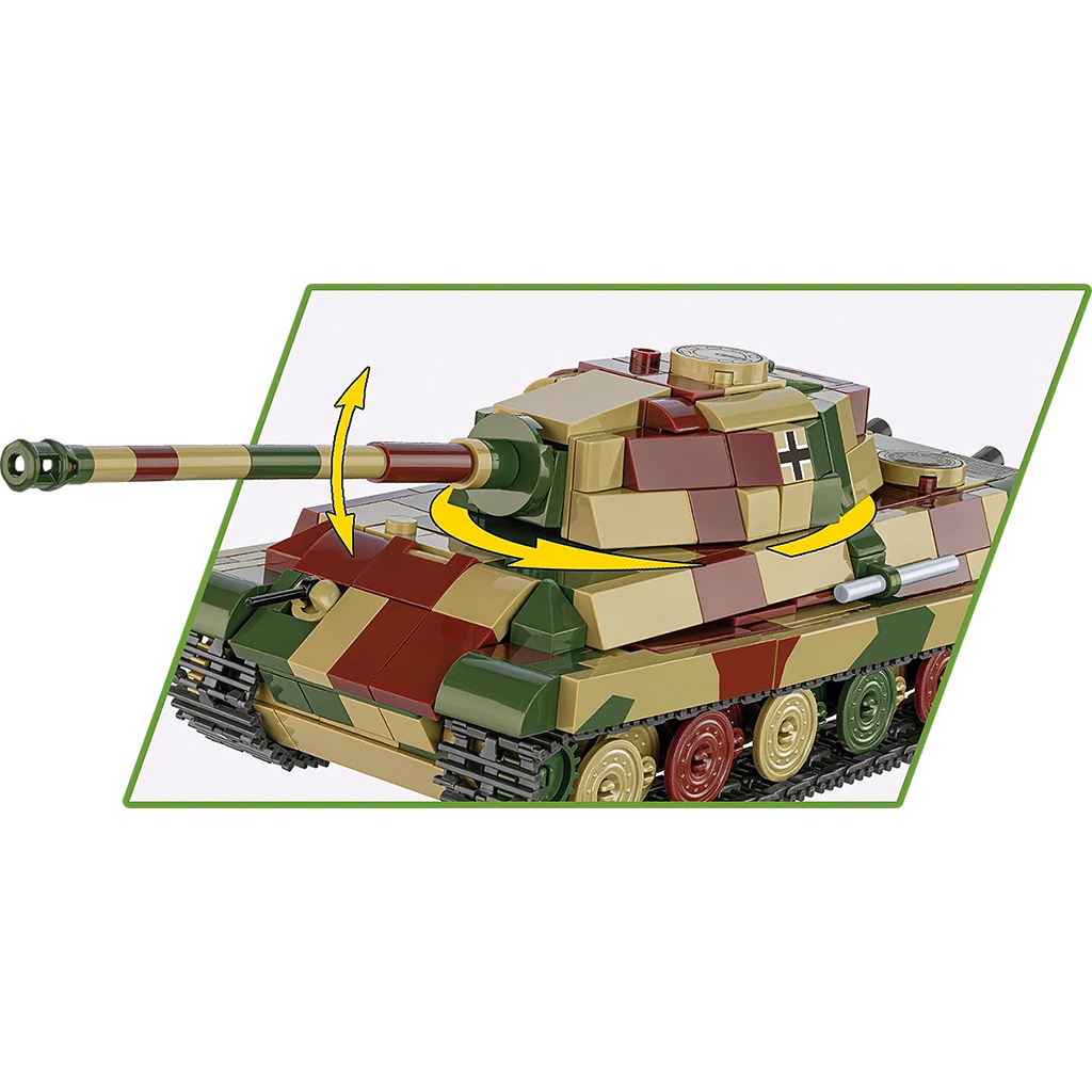 COBI: Pz.Kpfw. VI B Tiger II „Царски тигър” конструктор (2732) изображение 3