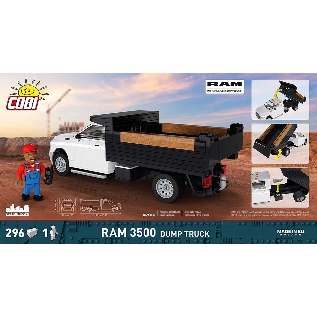 COBI: RAM 3500 Дъмп Трак автомобил строителна играчка (24659) изображение 2