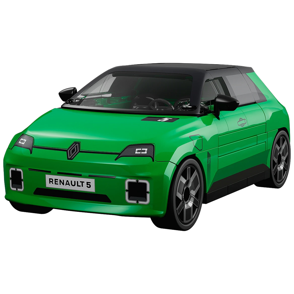 COBI: Renault 5 E-Tech зелено автомобилно конструкторско играчка (24674) изображение 2