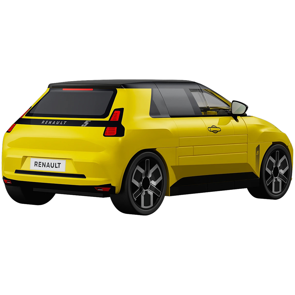 COBI: Renault 5 E-Tech жълта кола конструктор (24673) изображение 3
