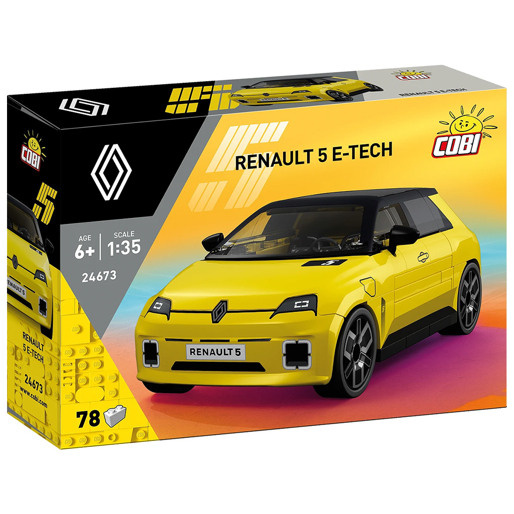 COBI: Renault 5 E-Tech жълта кола конструктор (24673) изображение 1