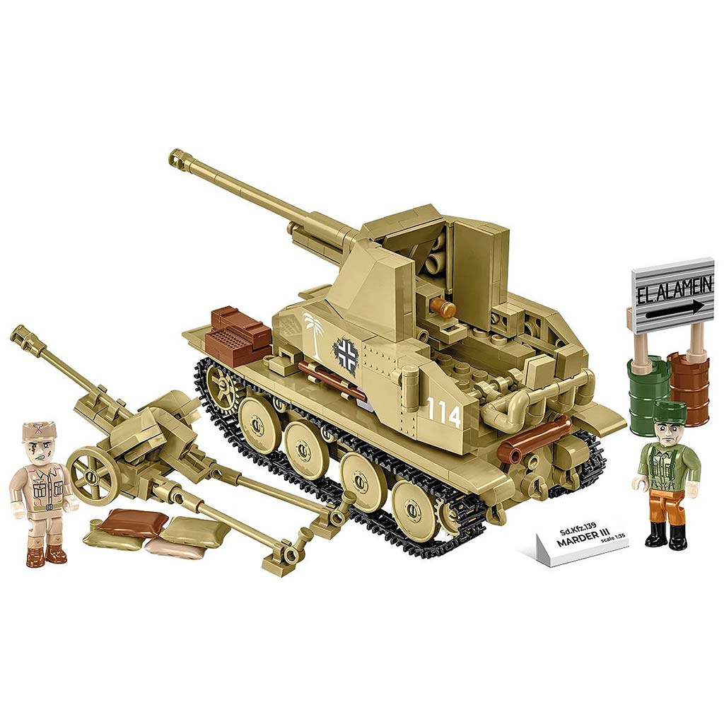 COBI: Sd.Kfz. 139 Marder III танк строителна играчка (3131) изображение 3