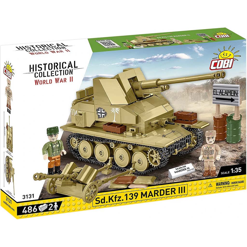 COBI: Sd.Kfz. 139 Marder III танк строителна играчка (3131) изображение 1