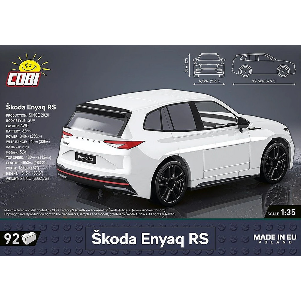 COBI: Skoda Enyaq RS конструктор (24575) изображение 3