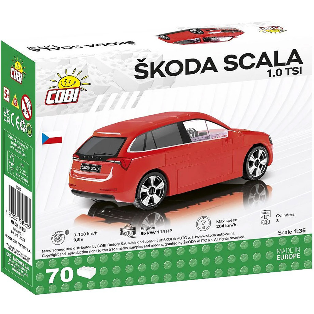 COBI: Škoda Scala 1.0 TSI конструктор (24582) изображение 3