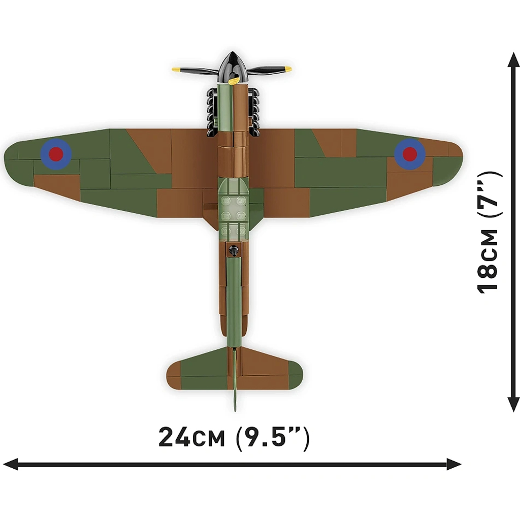 COBI: Spitfire Mk I N3200 Имперски военен музей Дуксфорд самолетен строителен комплект (5868) изображение 4