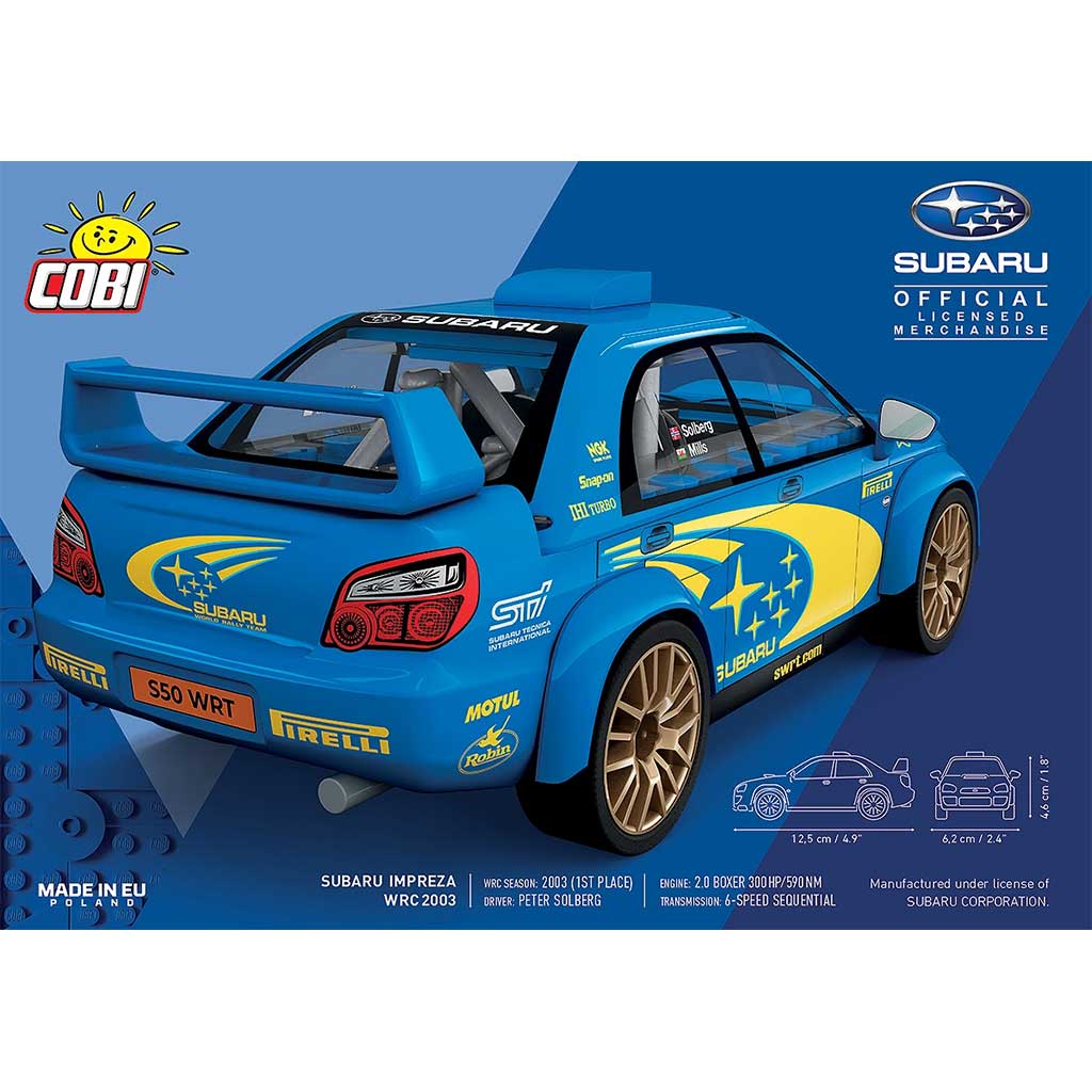 COBI: Subaru Impreza WRC 2003 автомобилен конструктор (24650) изображение 2