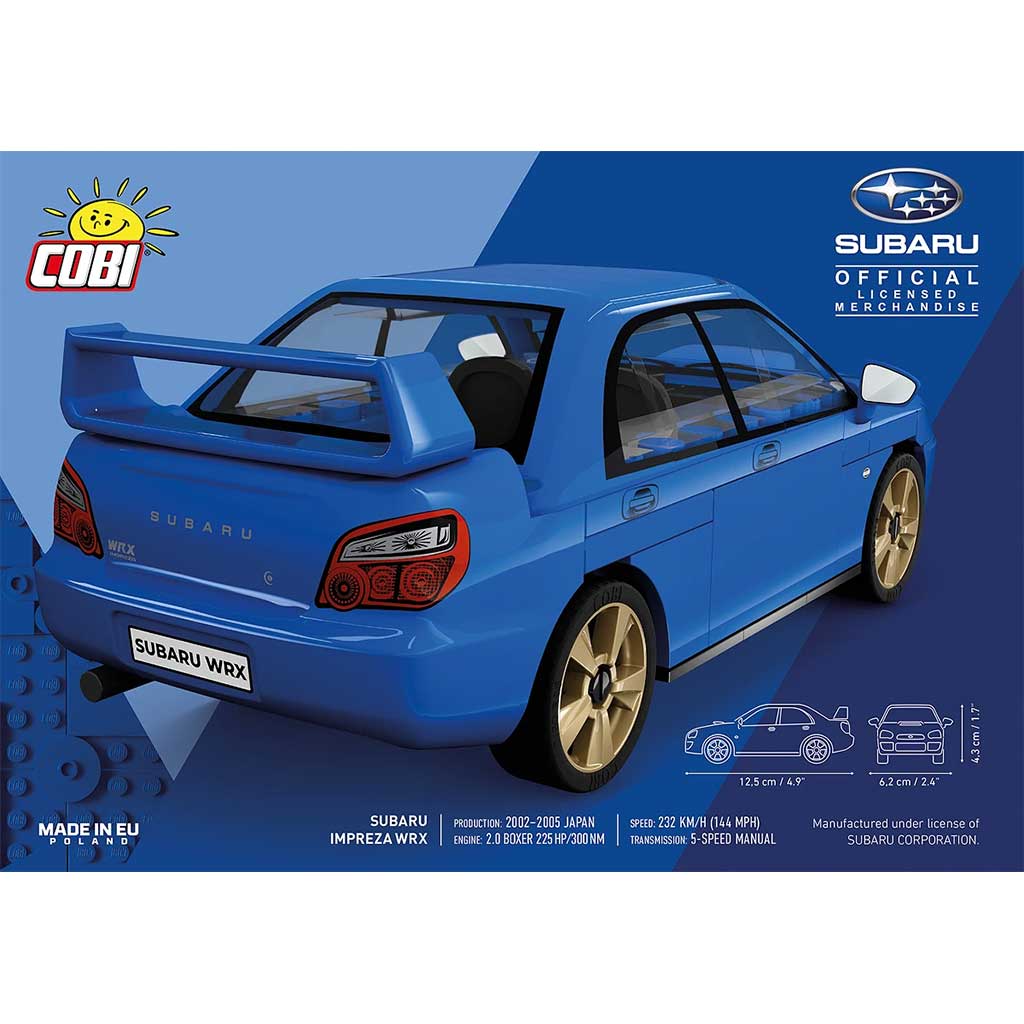 COBI: Subaru Impreza WRX автомобилен конструктор (24648) изображение 2
