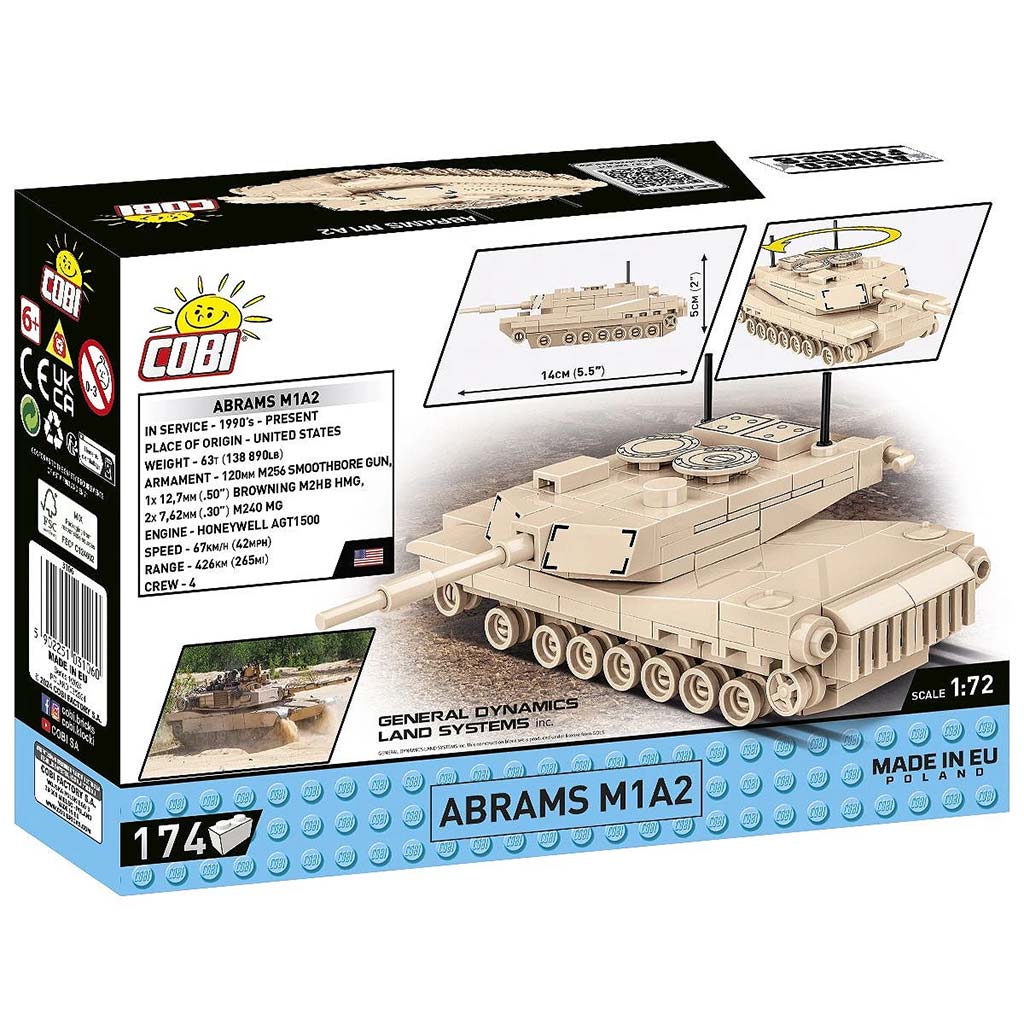 COBI: Танкове Abrams M1A2 конструктор (3106) изображение 5