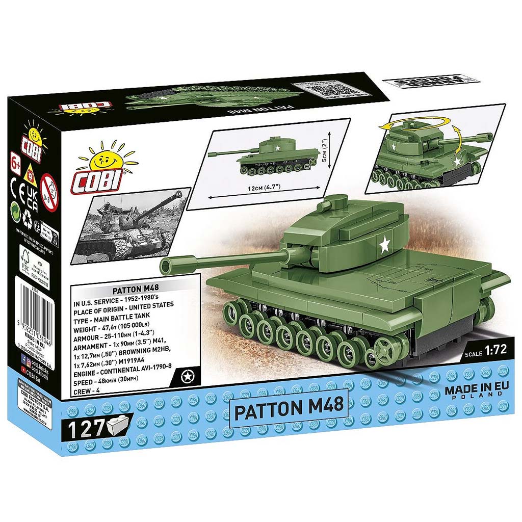 COBI: Танкове Patton M48 строителен комплект (3104) изображение 5