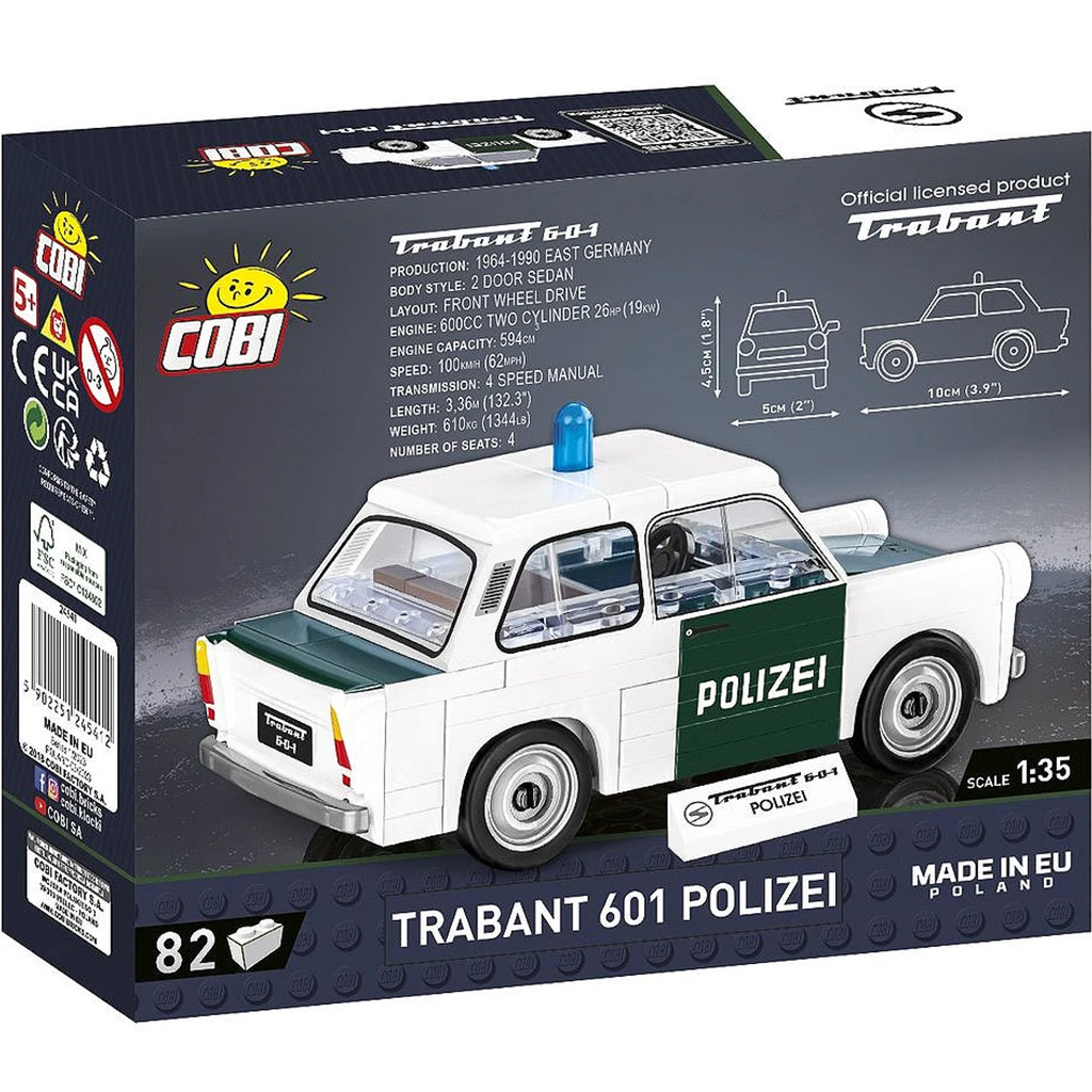 COBI: Trabant 601 Polizei конструктор (24541) изображение 4