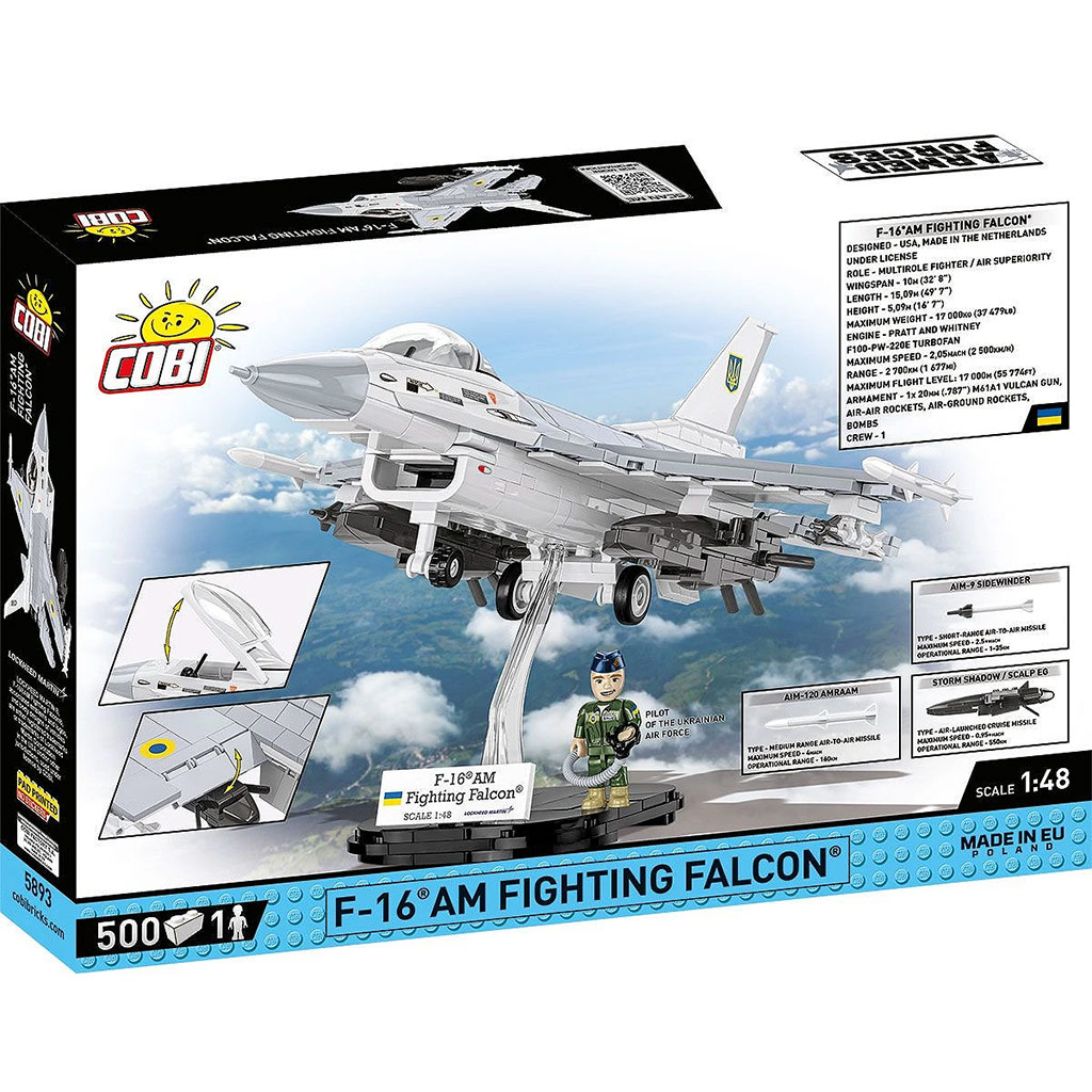 COBI: Въоръжени сили F-16AM Fighting Falcon конструктор (5893) изображение 8