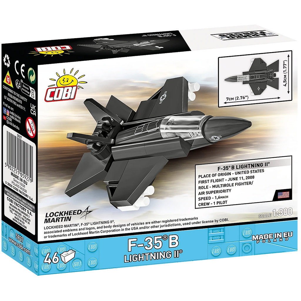COBI: Въоръжени сили F-35B Lightning II конструктор (5927) изображение 4