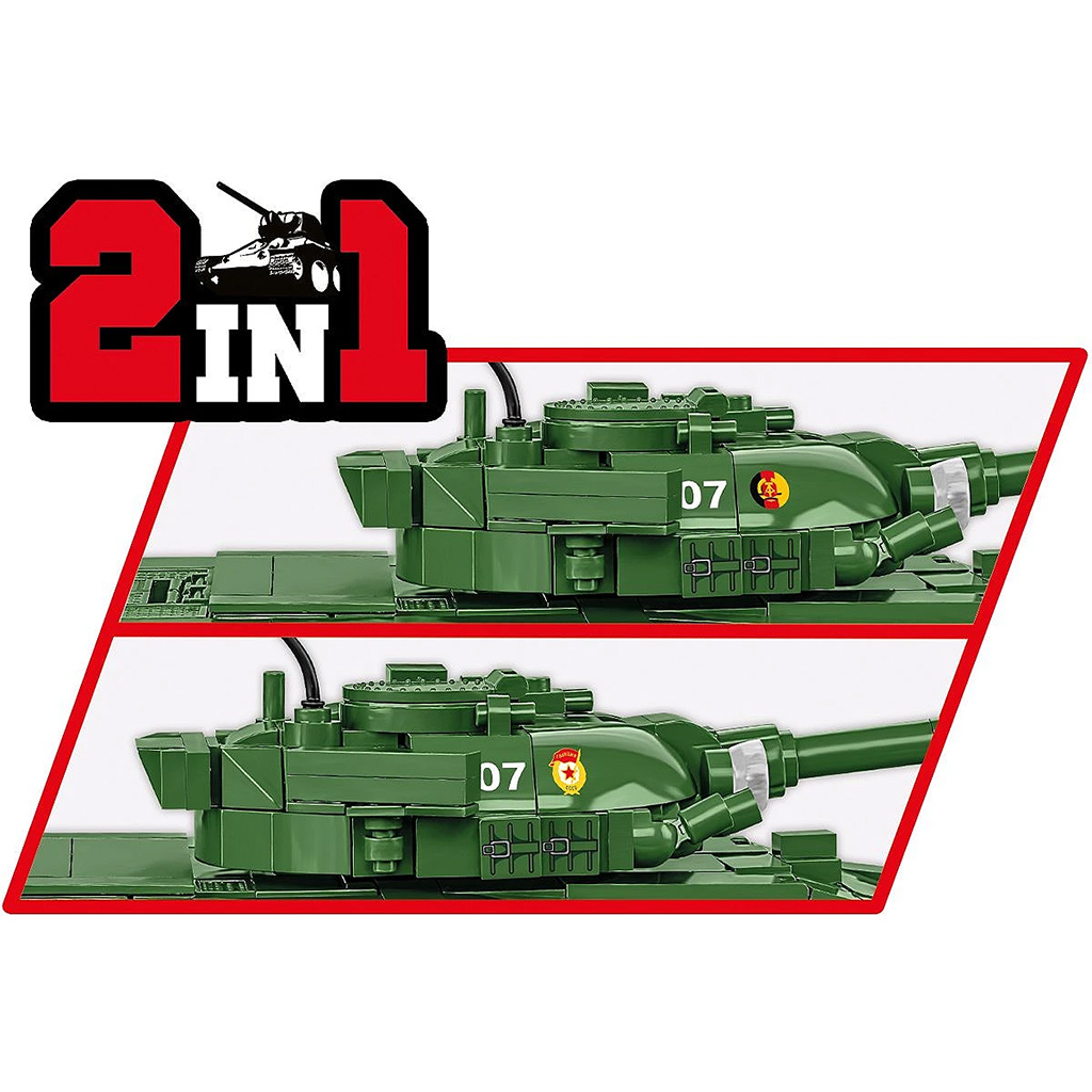 COBI: Въоръжени сили T-72 (Източна Германия/Съветски) танк конструктор (2625) изображение 6