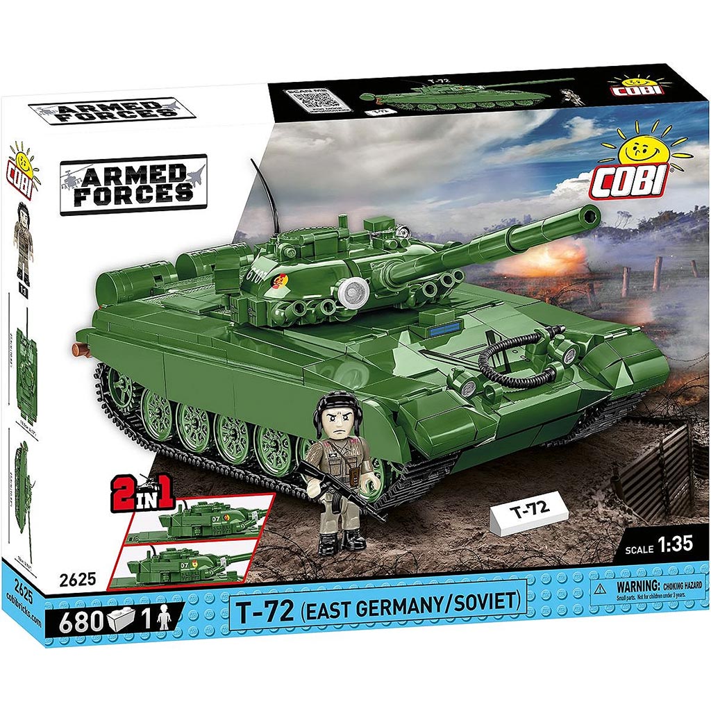 COBI: Въоръжени сили T-72 (Източна Германия/Съветски) танк конструктор (2625) изображение 1