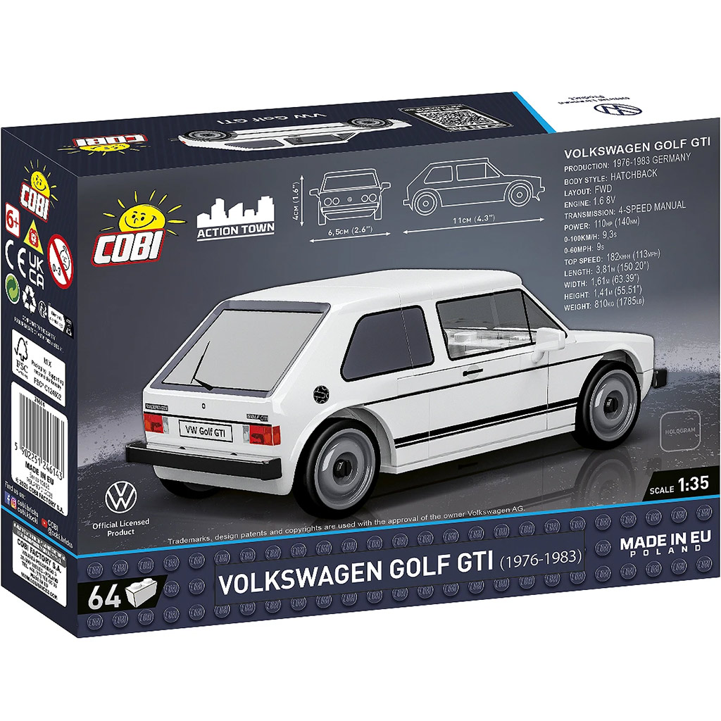 COBI: Volkswagen Golf GTI конструктор (24614) изображение 3