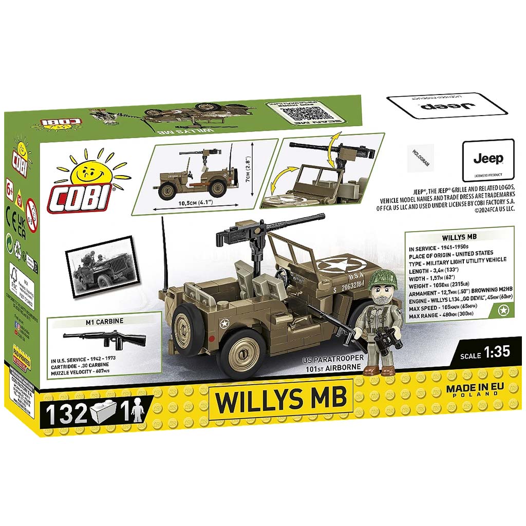 COBI: Willys MB танк строителен комплект (3133) изображение 7