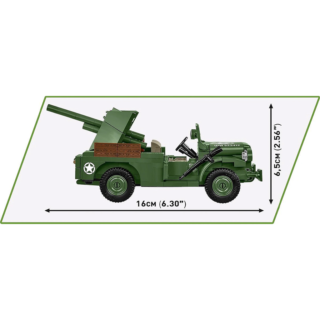 COBI: WW II 37mm GMC M6 Fargo строителен комплект (3116) изображение 4