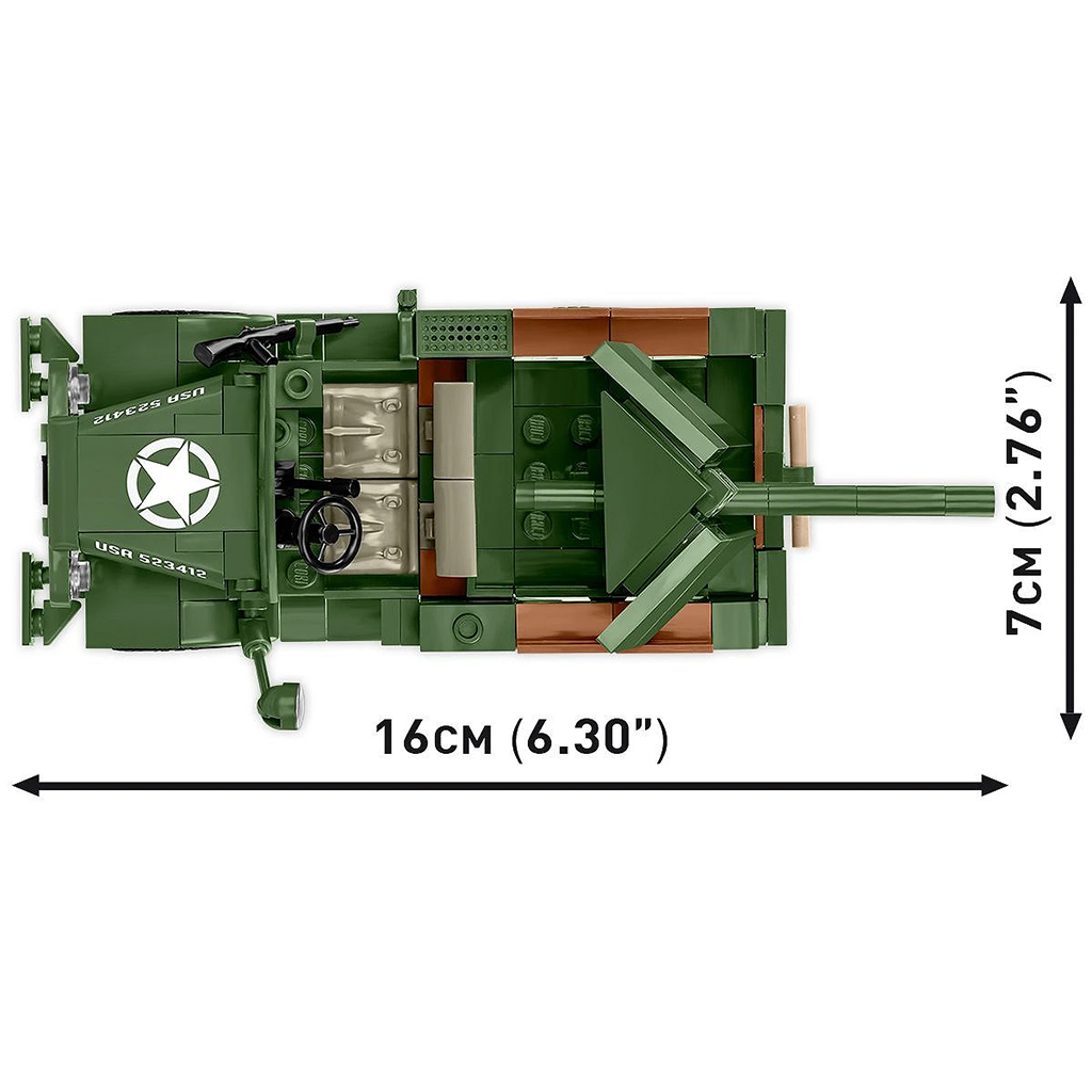 COBI: WW II 37mm GMC M6 Fargo строителен комплект (3116) изображение 5
