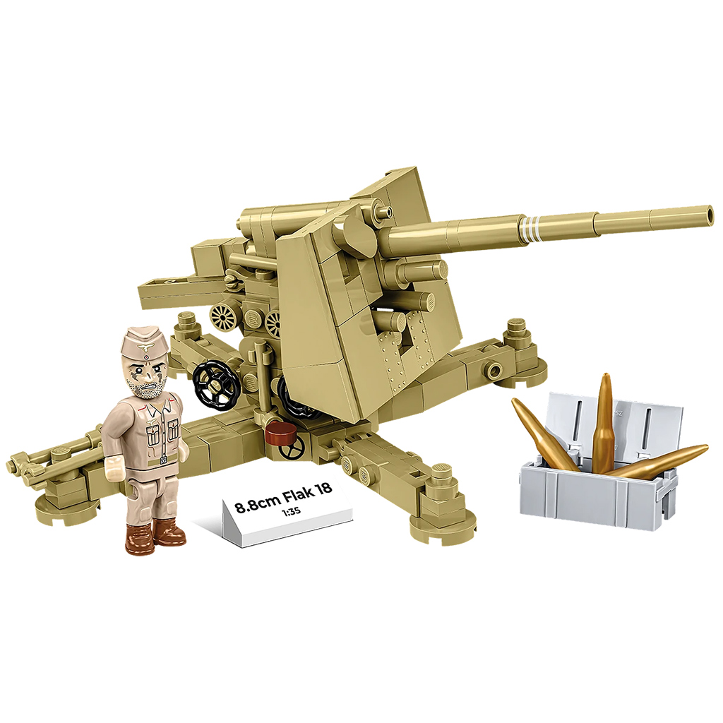 COBI: WW II 8.8cm Flak 18 строителна играчка (3141) изображение 2