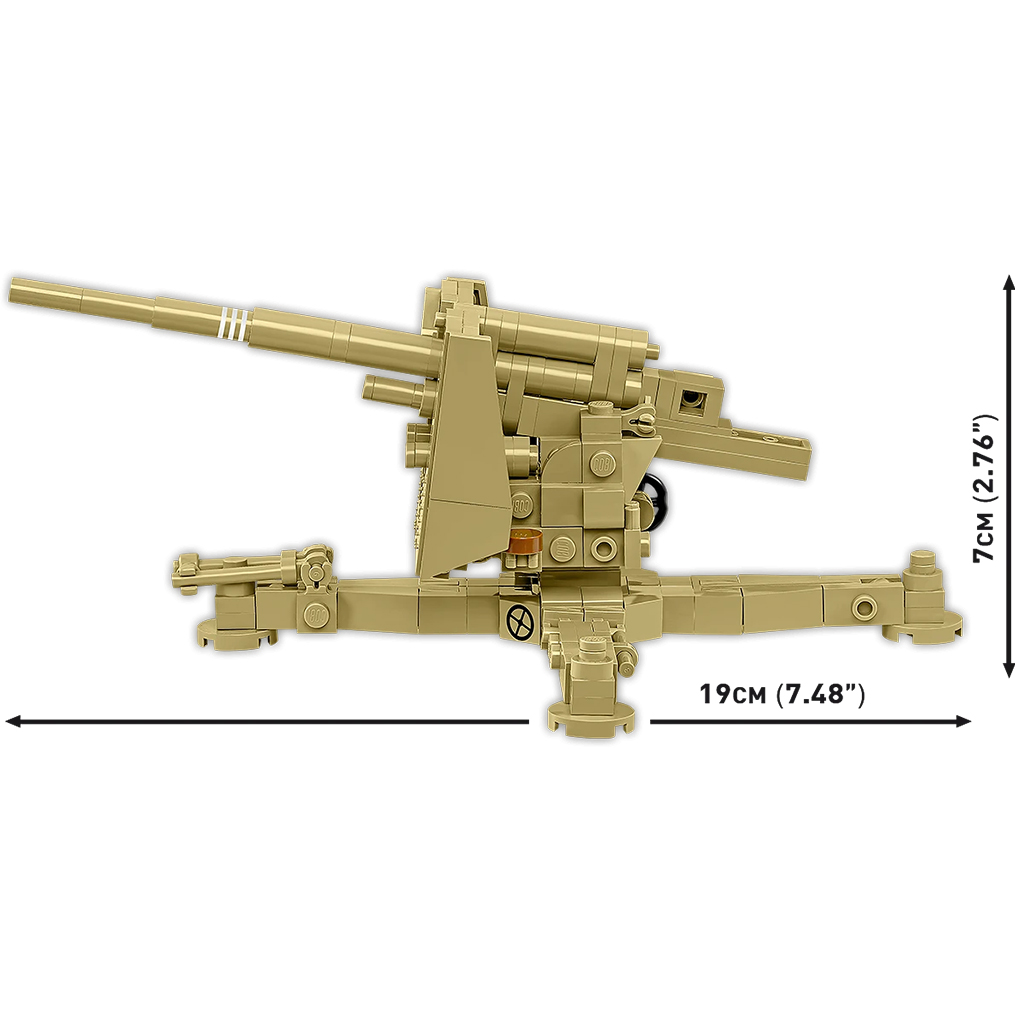 COBI: WW II 8.8cm Flak 18 строителна играчка (3141) изображение 4