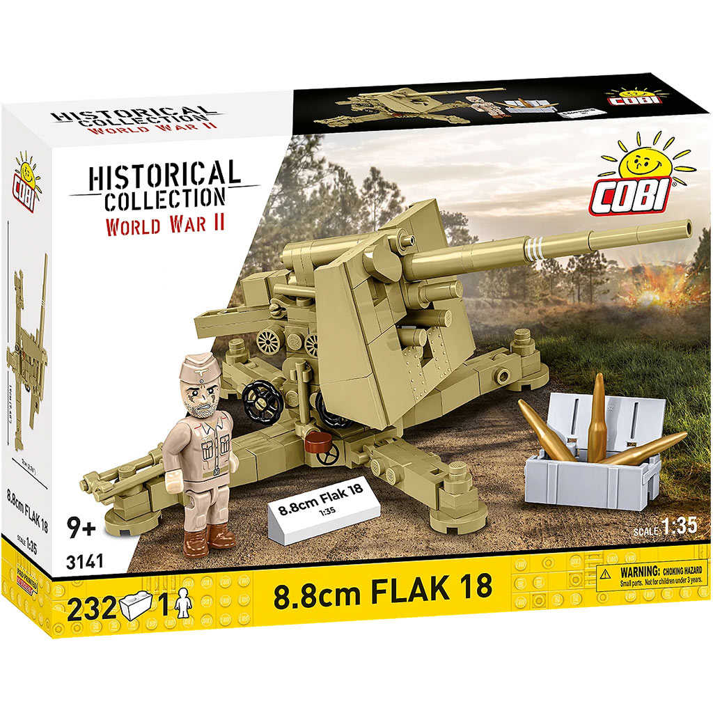 COBI: WW II 8.8cm Flak 18 строителна играчка (3141) изображение 1