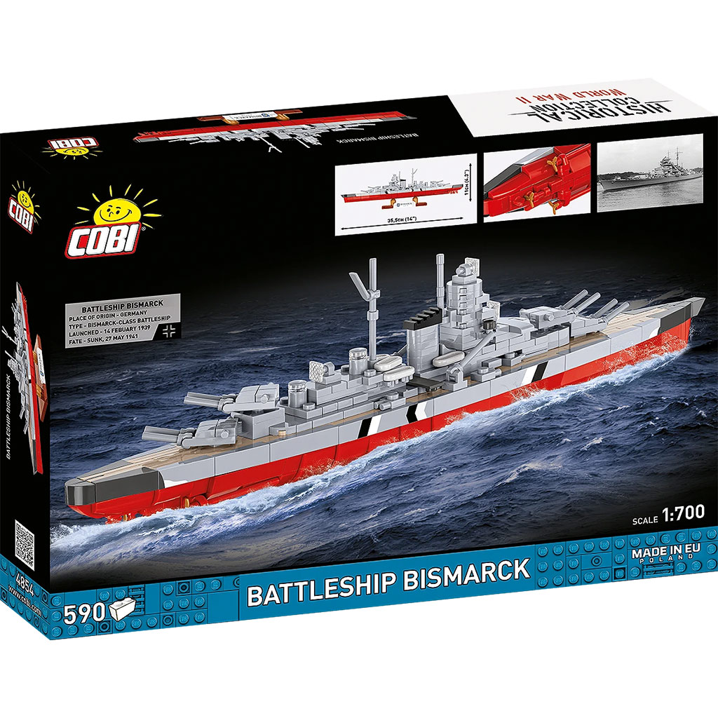COBI: WW II Бойният кораб Бисмарк конструктор (4854) изображение 5