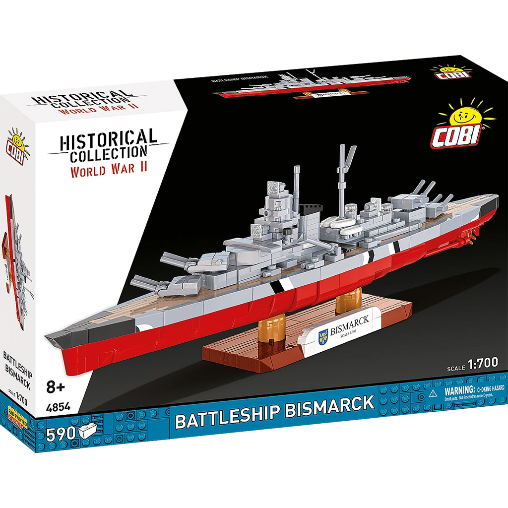 COBI: WW II Бойният кораб Бисмарк конструктор (4854) изображение 1
