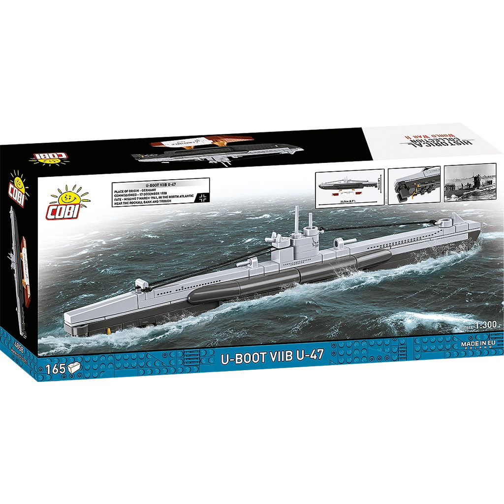 COBI: WW II Подводница VIIB U-47 конструктор (4858) изображение 5
