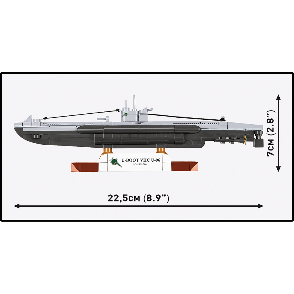 COBI: WW II Подводница VIIC U-96 конструктор (4857) изображение 5