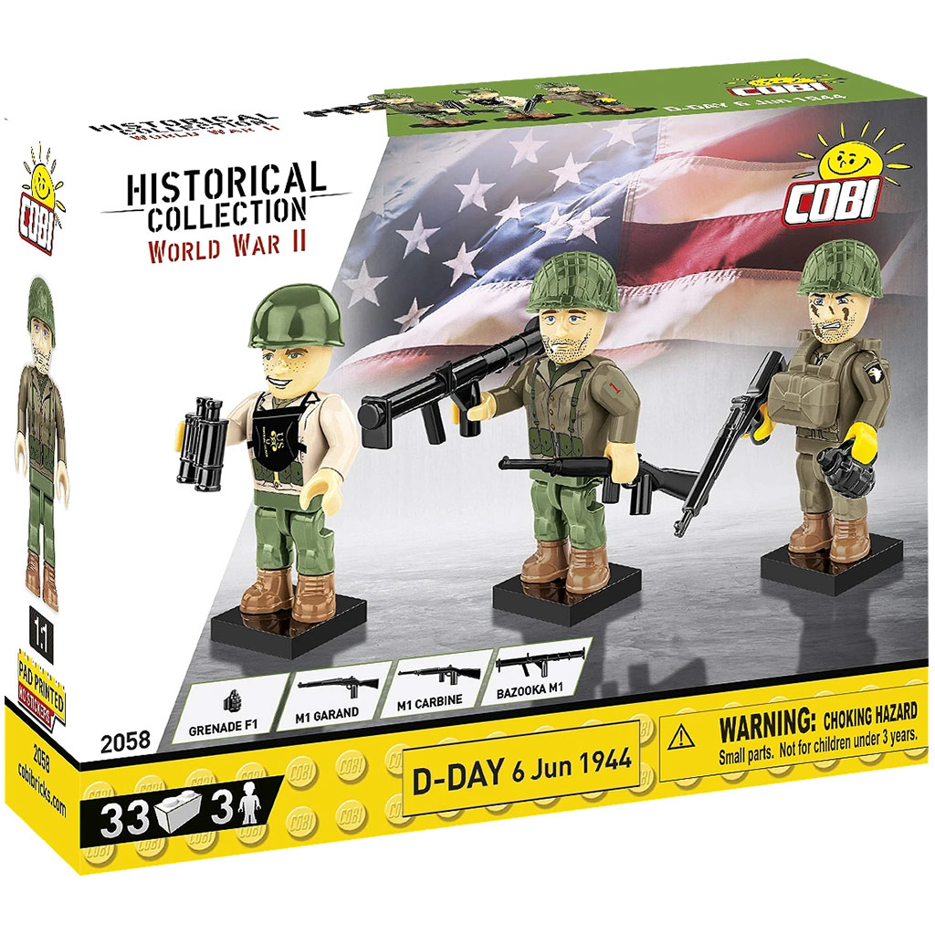 COBI: WWII D ден 6 юни 1944 фигура комплект (2058) изображение 1