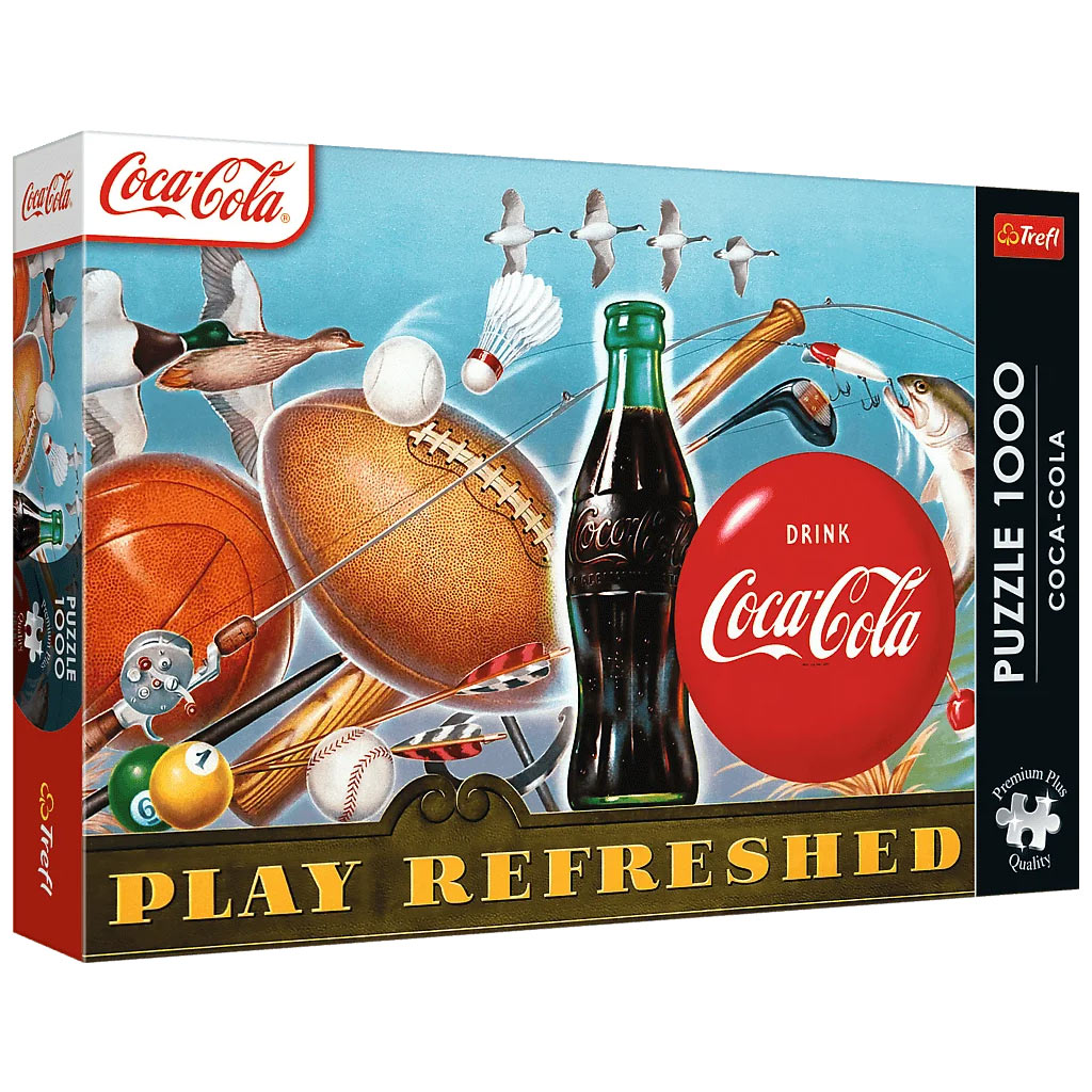 Coca-Cola освежаващият момент 1000бр. Премиум плюс качество пъзел - Trefl изображение 1